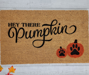 Doormat: Hey There Pumpkin