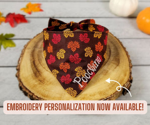 Colorful Leaves Fall Pet Bandana