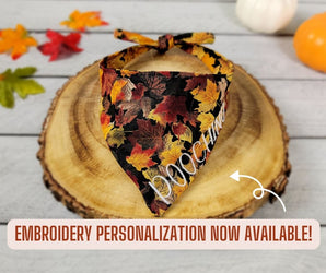 Falling Leaves Fall Pet Bandana